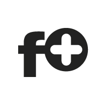 F+ televízió logo  megbízó: IKO terv: Vargha Balázs